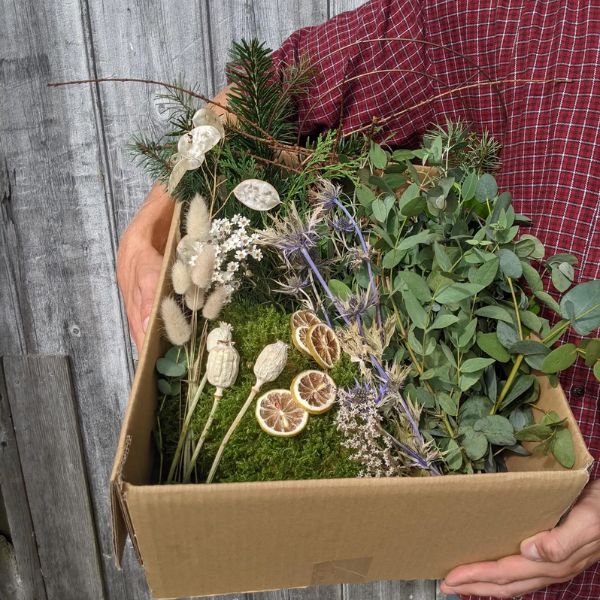 Dried Flower and Eucalyptas Wreath Making Kit